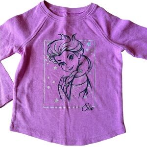 Disney Elsa Long Sleeve Tee - Purple